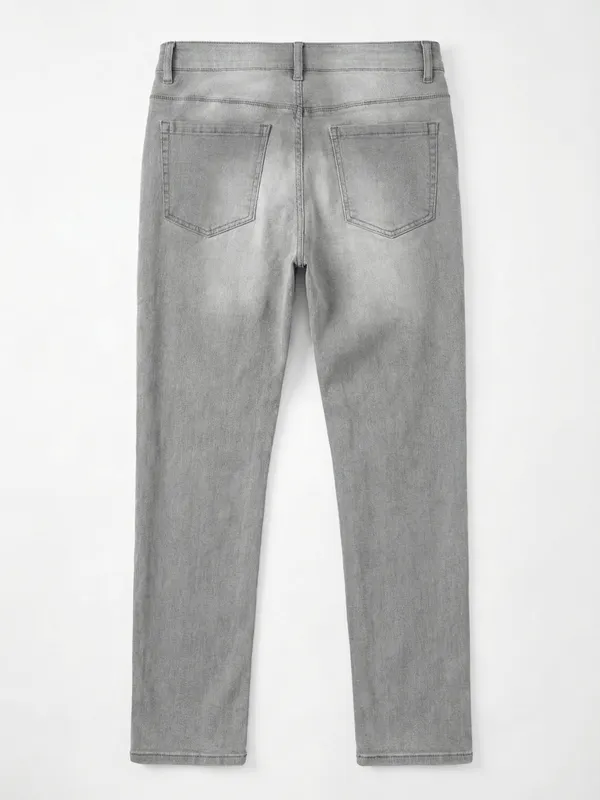 Purple By Highlander Men Grey Slim Fit Jeans