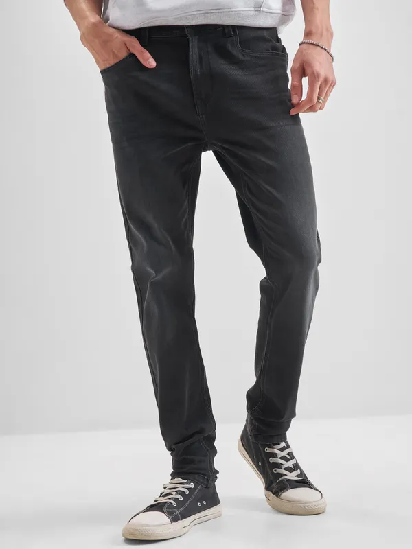 Purple By Highlander Men Grey Slim Fit Stretchable Jeans