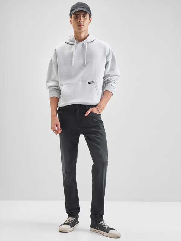 Purple By Highlander Men Grey Slim Fit Stretchable Jeans