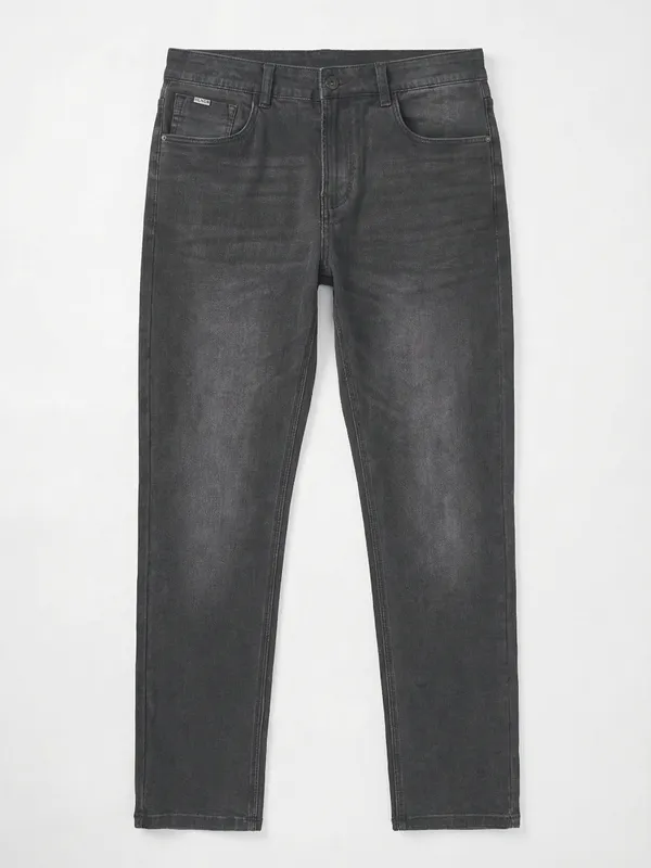 Purple By Highlander Men Black Slim Fit Jeans