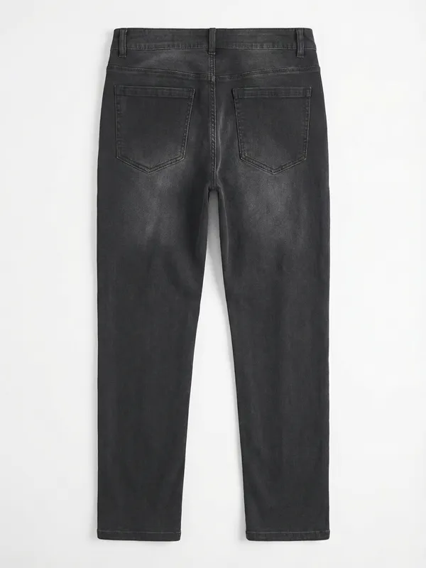 Purple By Highlander Men Black Slim Fit Jeans