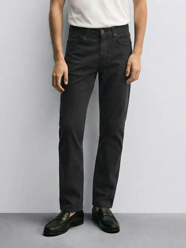 Purple By Highlander Men Black Slim Fit Jeans