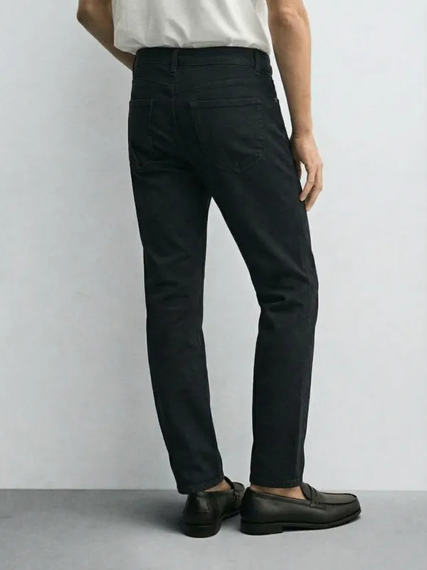 Purple By Highlander Men Black Slim Fit Jeans