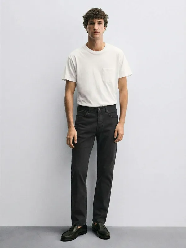 Purple By Highlander Men Black Slim Fit Jeans