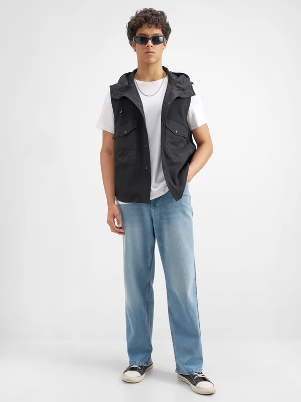 Purple By Highlander Men Blue Relaxed Fit Stretchable Jeans