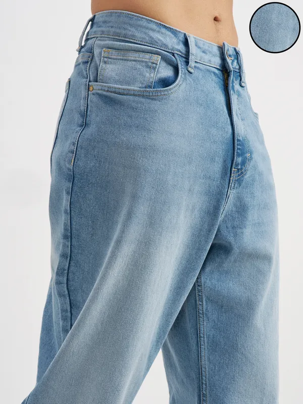 Purple By Highlander Men Blue Relaxed Fit Stretchable Jeans