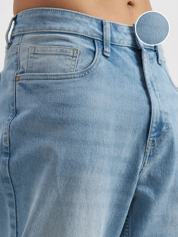 Purple By Highlander Men Blue Relaxed Fit Stretchable Jeans