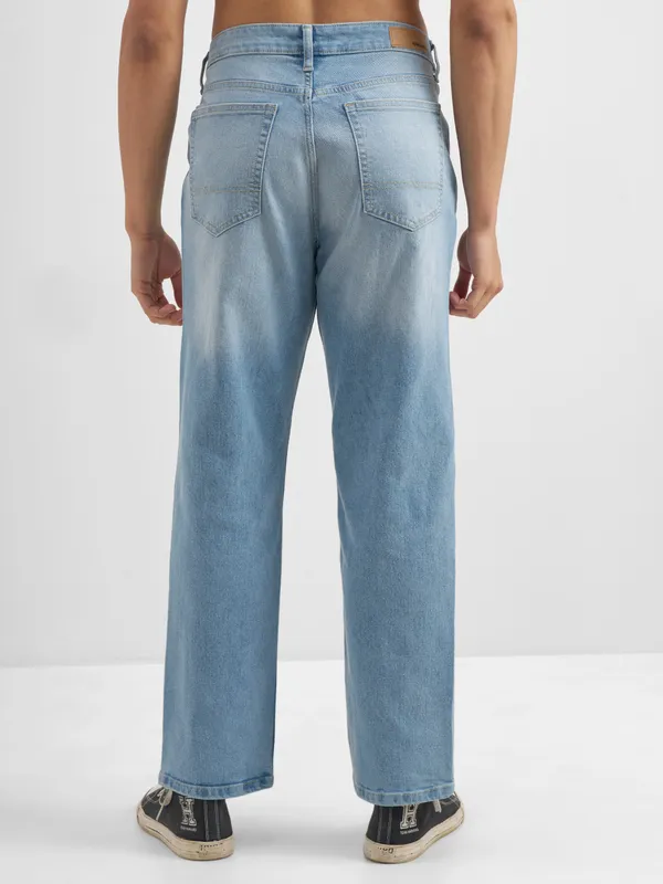 Purple By Highlander Men Blue Relaxed Fit Stretchable Jeans