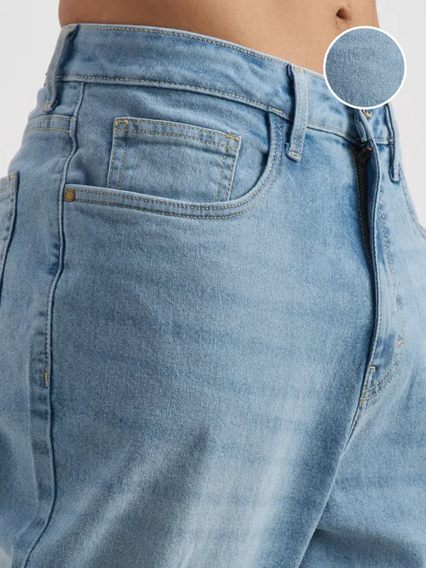 Purple By Highlander Men Blue Loose Fit Stretchable Jeans