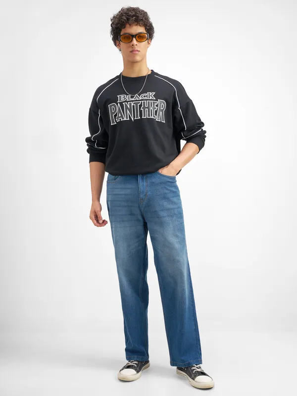 Purple By Highlander Men Blue Loose Fit Stretchable Jeans