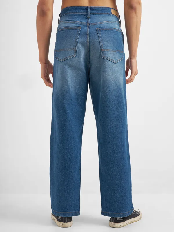 Purple By Highlander Men Blue Loose Fit Stretchable Jeans