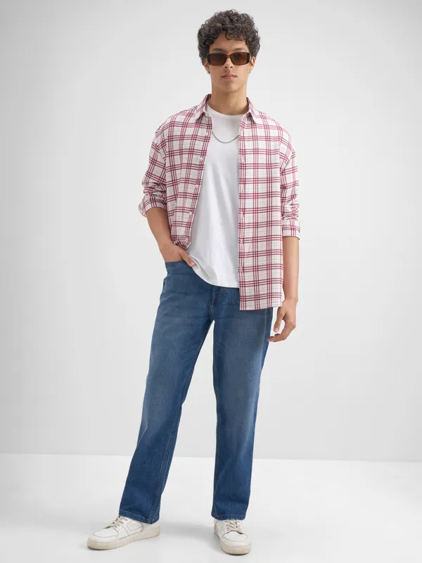 Purple By Highlander Men Blue Relaxed Fit Stretchable Jeans