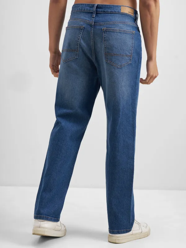 Purple By Highlander Men Blue Relaxed Fit Stretchable Jeans