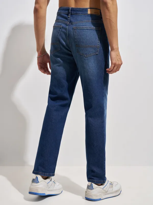 Purple By Highlander Men Blue Regular Fit Stretchable Jeans