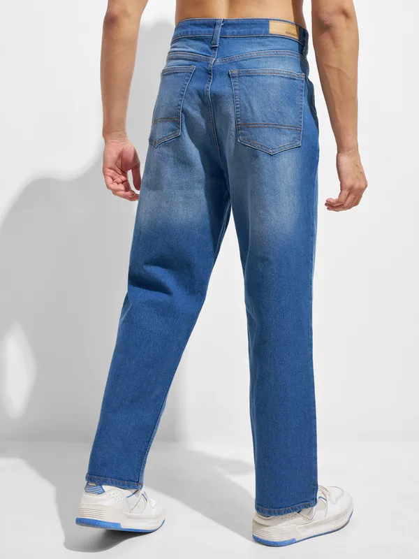 Highlander Men Blue Baggy Fit Stretchable Jeans