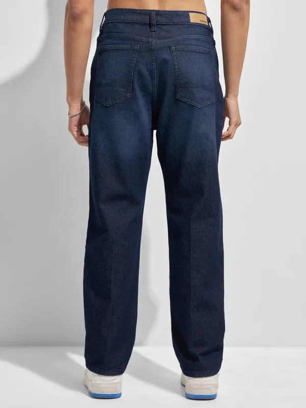 Purple By Highlander Men Blue Relaxed Fit Stretchable Jeans