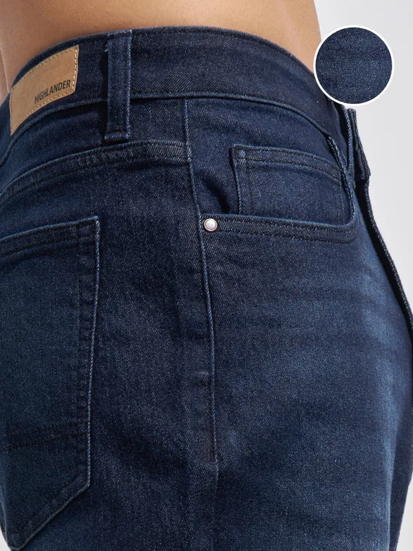 Purple By Highlander Men Blue Relaxed Fit Stretchable Jeans