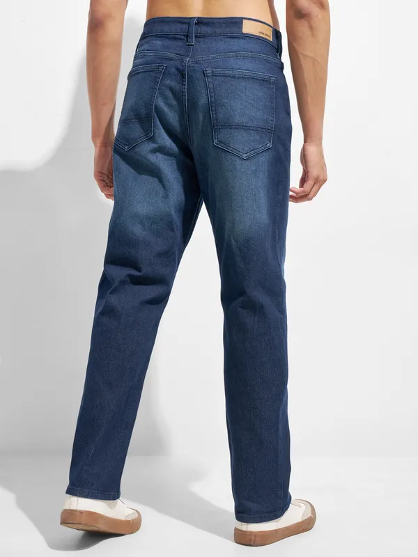 Purple By Highlander Men Blue Relaxed Fit Stretchable Jeans