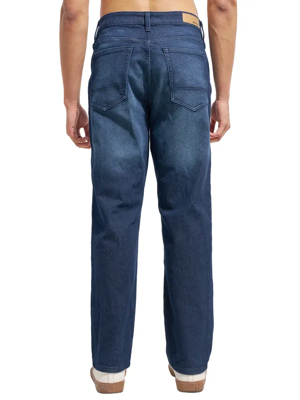 Purple By Highlander Men Blue Relaxed Fit Stretchable Jeans