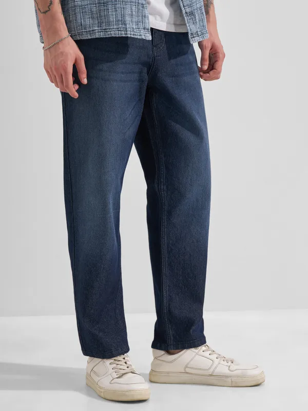 Highlander Men Blue Relaxed Fit Stretchable Jeans