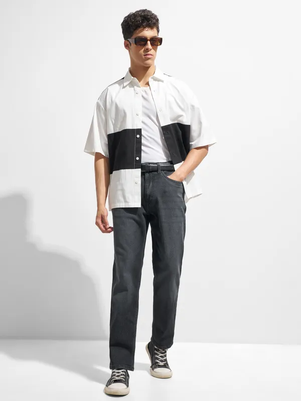 Highlander Men Black Regular Fit Stretchable Jeans