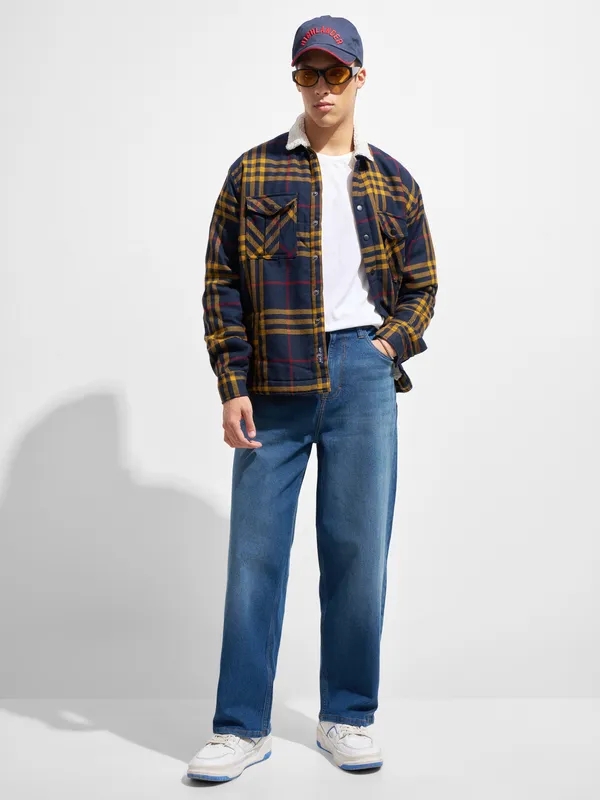 Purple By Highlander Men Blue Loose Fit Stretchable Jeans