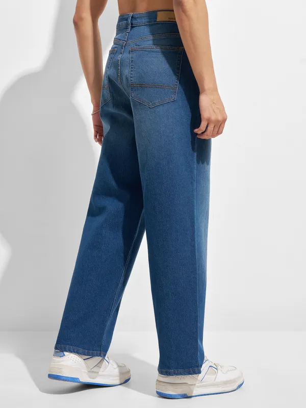 Purple By Highlander Men Blue Loose Fit Stretchable Jeans