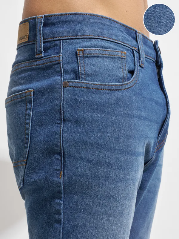 Purple By Highlander Men Blue Regular Fit Stretchable Jeans