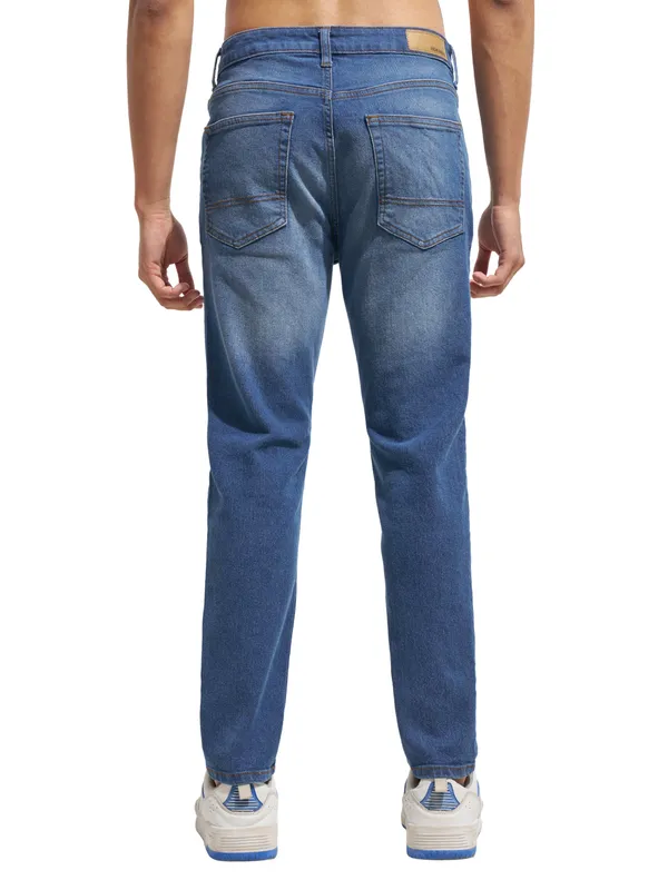 Purple By Highlander Men Blue Regular Fit Stretchable Jeans