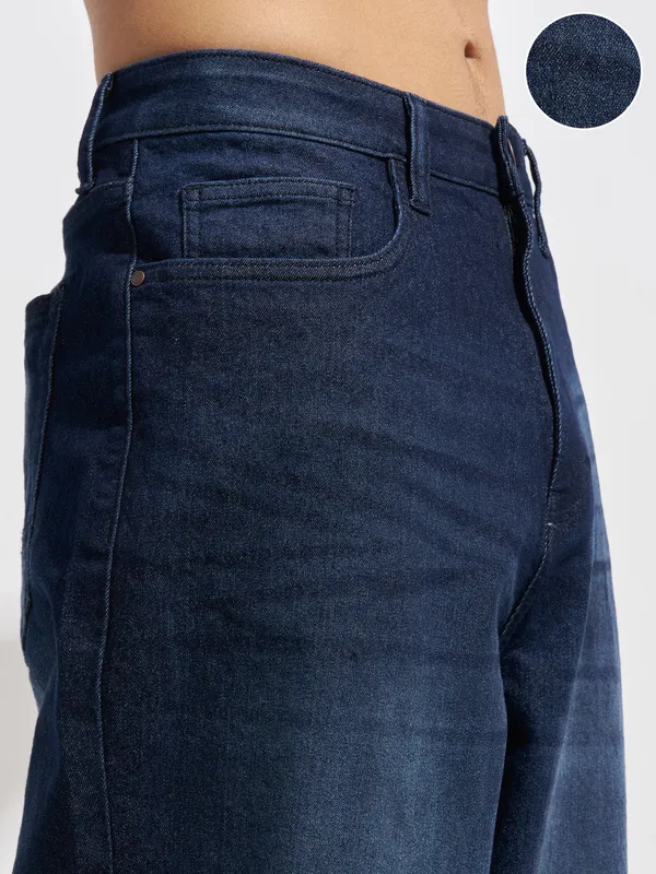 Purple By Highlander Men Blue Baggy Fit Stretchable Jeans