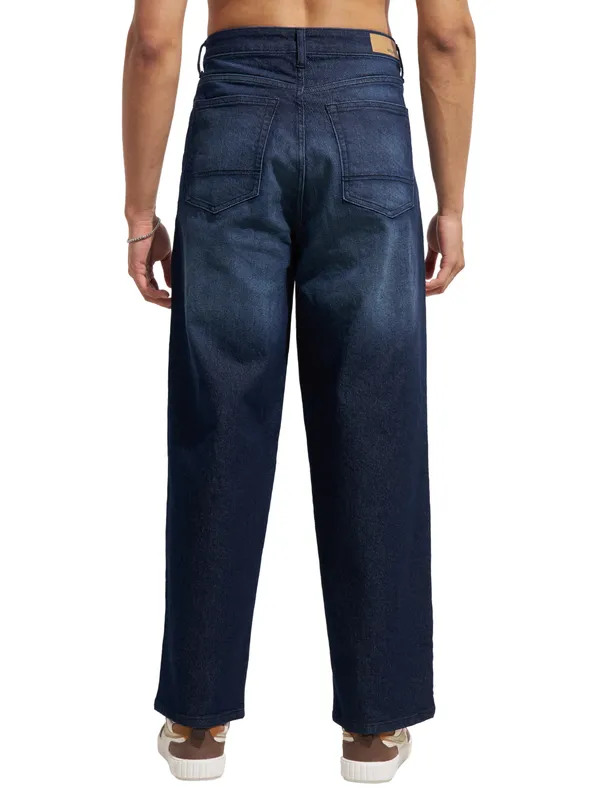 Purple By Highlander Men Blue Baggy Fit Stretchable Jeans