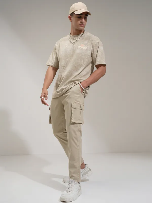 Highlander Men Grey Regular Fit Solid Chinos