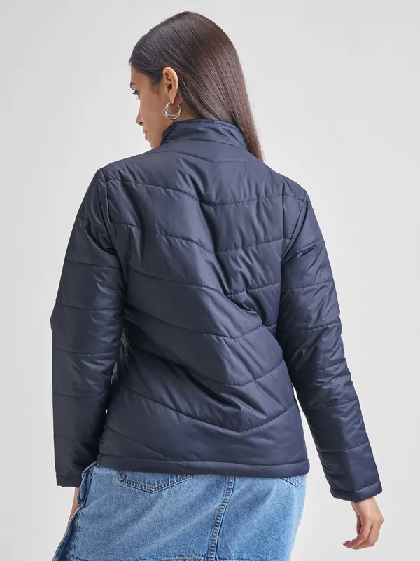 Tokyo Talkies Women Navy Blue Puffer Jacket