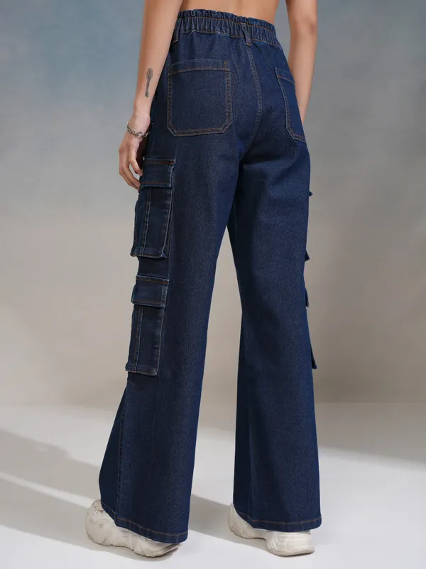 Tokyo Talkies Women Blue Straight Fit Stretchable Jeans