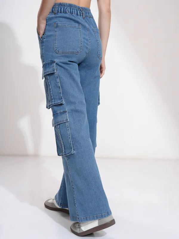 Tokyo Talkies Women Blue Straight Fit Stretchable Jeans