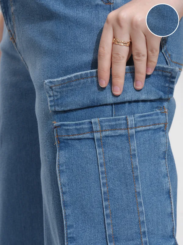 Tokyo Talkies Women Blue Straight Fit Stretchable Jeans