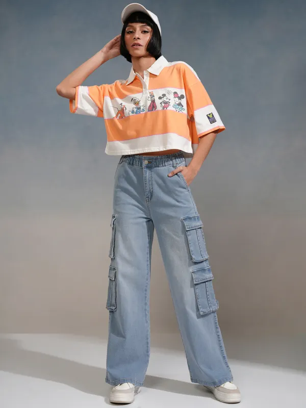 Tokyo Talkies Women Blue Straight Fit Stretchable Jeans