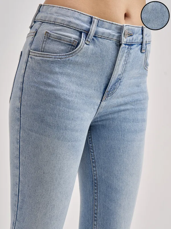 Basics By Tokyo Talkies Women Blue Slim Fit Jeans