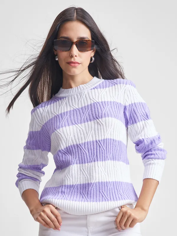 Women Striped Sweater