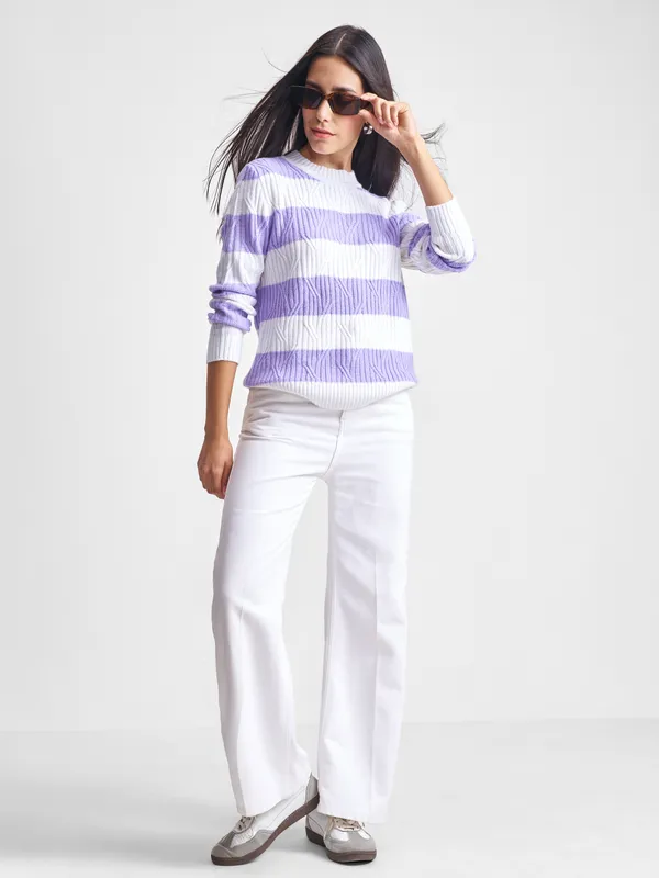 Women Striped Sweater