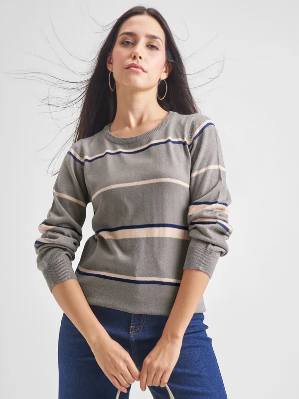 Women Striped Sweater