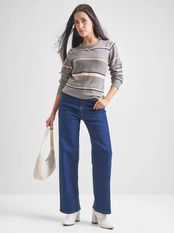 Women Striped Sweater