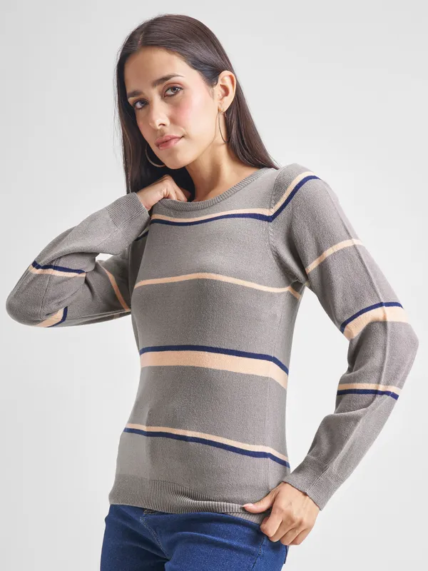 Women Striped Sweater