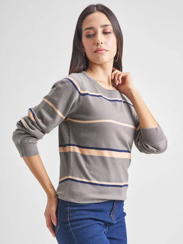 Women Striped Sweater