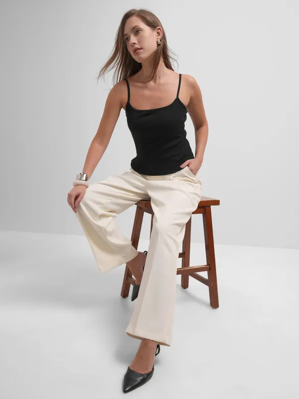 Tokyo Talkies Women Black Solid Regular Top