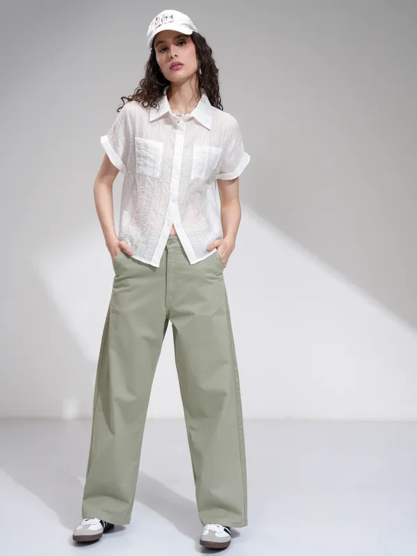 Women Flared Casual Trouser