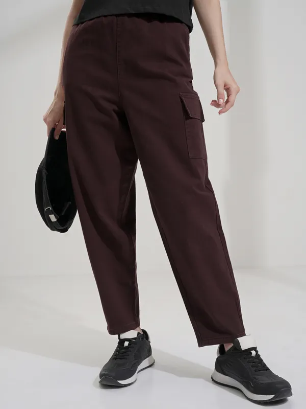 Solid Mom Fit Cargos
