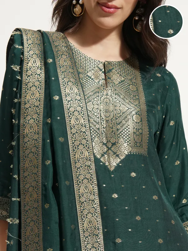 Women Kurta With Trouser And Dupatta