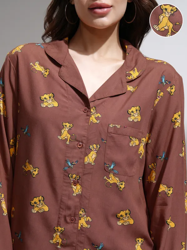 Simba Women Shirt With Palazzos Co-Ords