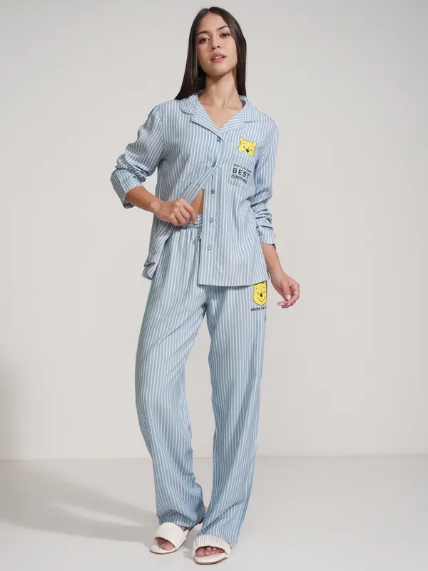 Winnie The Pooh Women Shirt With Trouser Co-Ords